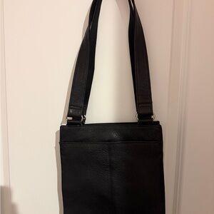 Fossil Black Leather Shoulder Bag